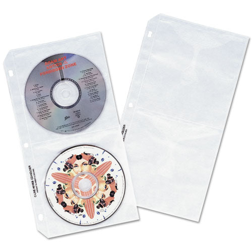 C-Line® Deluxe Cd Ring Binder Storage Pages, Standard, Stores 8 Cds, 5-pack freeshipping - TVN Wholesale
