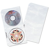 C-Line® Deluxe Cd Ring Binder Storage Pages, Standard, Stores 8 Cds, 5-pack freeshipping - TVN Wholesale