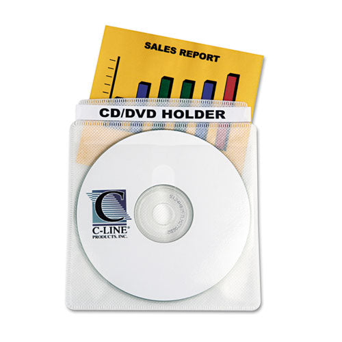 C-Line® Deluxe Individual Cd-dvd Holders, 50-bx freeshipping - TVN Wholesale