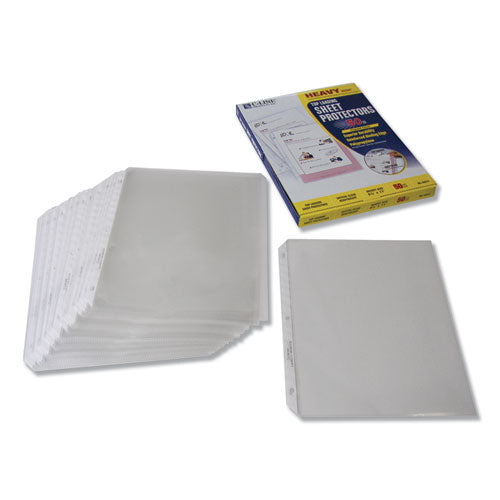 C-Line® Heavyweight Polypropylene Sheet Protectors, Clear, 2", 11 X 8 1-2, 50-bx freeshipping - TVN Wholesale