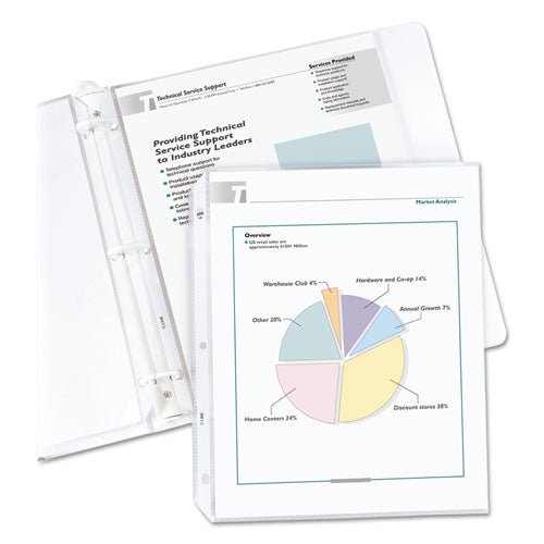 C-Line® Economy Weight Poly Sheet Protectors, Reduced Glare, 2", 11 X 8 1-2, 100-bx freeshipping - TVN Wholesale
