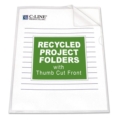 C-Line® Poly Project Folders, Letter Size, Clear, 25-box freeshipping - TVN Wholesale