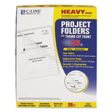 C-Line® Poly Project Folders, Letter Size, Clear, 25-box freeshipping - TVN Wholesale