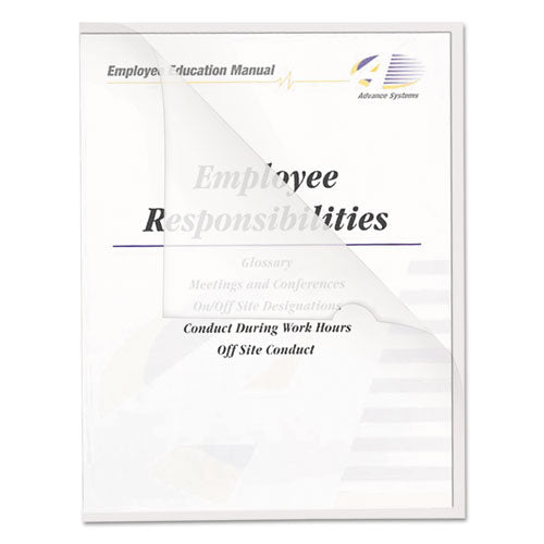 C-Line® Poly Project Folders, Letter Size, Clear, 25-box freeshipping - TVN Wholesale