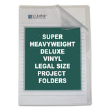 C-Line® Deluxe Vinyl Project Folders, Legal Size, Clear, 50-box freeshipping - TVN Wholesale