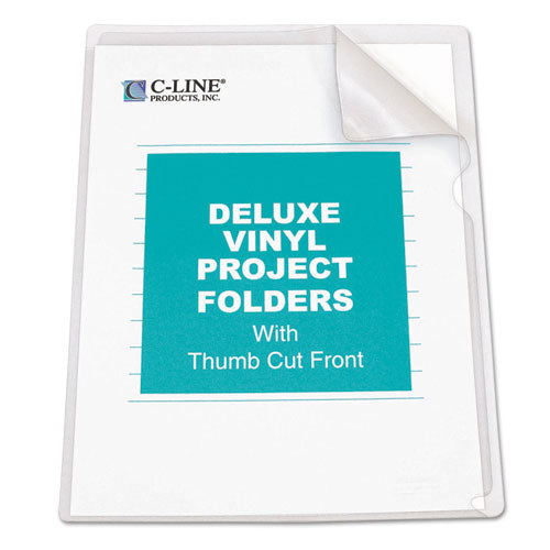 C-Line® Deluxe Vinyl Project Folders, Legal Size, Clear, 50-box freeshipping - TVN Wholesale