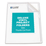 C-Line® Deluxe Vinyl Project Folders, Legal Size, Clear, 50-box freeshipping - TVN Wholesale