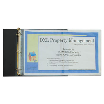 C-Line® Panoramic Fold-out Poly Sheet Protectors, Center Loading, Clear, 17 X 11, 25-bx freeshipping - TVN Wholesale