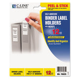 C-Line® Self-adhesive Ring Binder Label Holders, Top Load, 2 1-4 X 3 5-8, Clear, 12-pack freeshipping - TVN Wholesale