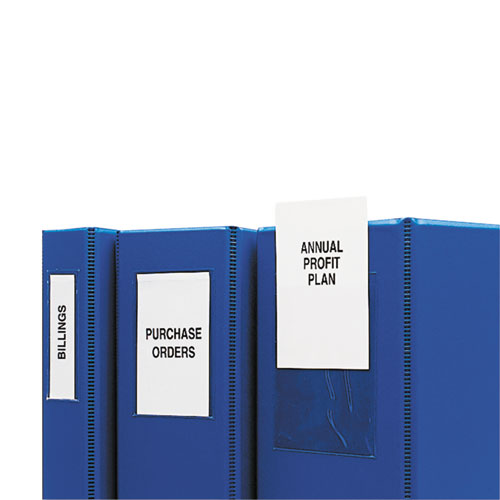 C-Line® Self-adhesive Ring Binder Label Holders, Top Load, 2 3-4 X 3 5-8, Clear, 12-pack freeshipping - TVN Wholesale