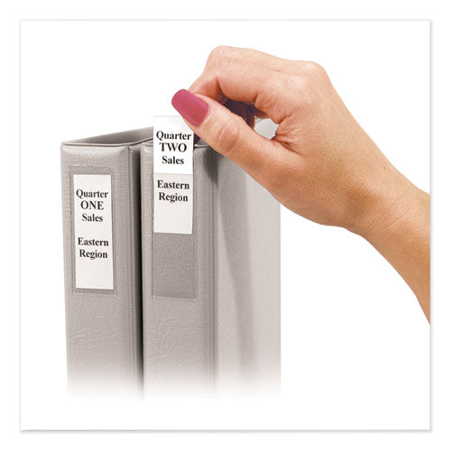 C-Line® Self-adhesive Ring Binder Label Holders, Top Load, 2 3-4 X 3 5-8, Clear, 12-pack freeshipping - TVN Wholesale