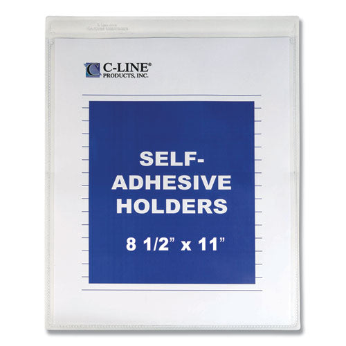 C-Line® Self-adhesive Shop Ticket Holders, Super Heavy, 15 Sheets, 8 1-2 X 11, 50-box freeshipping - TVN Wholesale