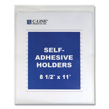 C-Line® Self-adhesive Shop Ticket Holders, Super Heavy, 15 Sheets, 8 1-2 X 11, 50-box freeshipping - TVN Wholesale