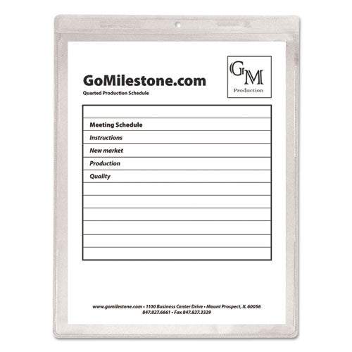 C-Line® Clear Vinyl Shop Ticket Holders, Both Sides Clear, 15 Sheets, 8 1-2 X 11, 50-bx freeshipping - TVN Wholesale