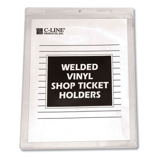 C-Line® Clear Vinyl Shop Ticket Holders, Both Sides Clear, 50 Sheets, 9 X 12, 50-box freeshipping - TVN Wholesale