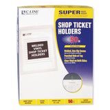 C-Line® Clear Vinyl Shop Ticket Holders, Both Sides Clear, 50 Sheets, 9 X 12, 50-box freeshipping - TVN Wholesale