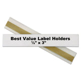 C-Line® Self-adhesive Label Holders, Top Load, 1-2 X 3, Clear, 50-pack freeshipping - TVN Wholesale