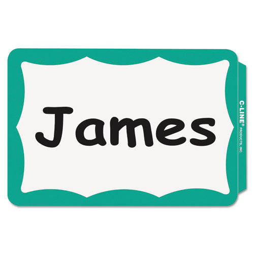C-Line® Self-adhesive Name Badges, 3.5 X 2.25, Green, 100-box freeshipping - TVN Wholesale