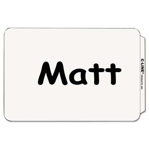 C-Line® Self-adhesive Name Badges, 3.5 X 2.25, White, 100-box freeshipping - TVN Wholesale