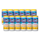 Clorox® Disinfecting Wipes, 7 X 8, Crisp Lemon, 35-canister, 12-carton freeshipping - TVN Wholesale