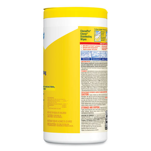 Clorox® Disinfecting Wipes, 7 X 8, Lemon Fresh, 75-canister, 6-carton freeshipping - TVN Wholesale