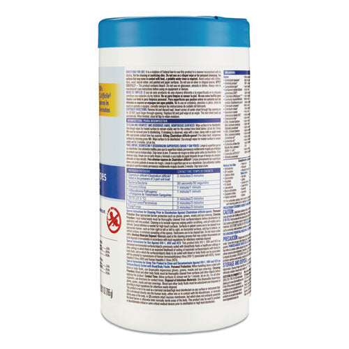 Clorox® Healthcare® Bleach Germicidal Wipes, 6 X 5, Unscented, 150-canister, 6 Canisters-carton freeshipping - TVN Wholesale