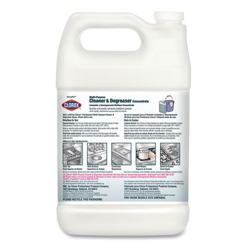 Clorox® Professional Multi-purpose Cleaner And Degreaser Concentrate, 1 Gal freeshipping - TVN Wholesale