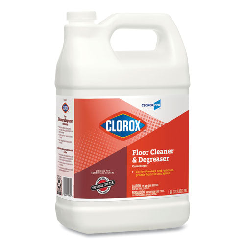 Clorox® Professional Floor Cleaner And Degreaser Concentrate, 1 Gal Bottle, 4-carton freeshipping - TVN Wholesale