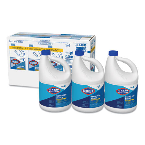 Clorox® Concentrated Germicidal Bleach, Regular, 121 Oz Bottle, 3-carton freeshipping - TVN Wholesale