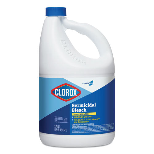 Clorox® Concentrated Germicidal Bleach, Regular, 121 Oz Bottle, 3-carton freeshipping - TVN Wholesale