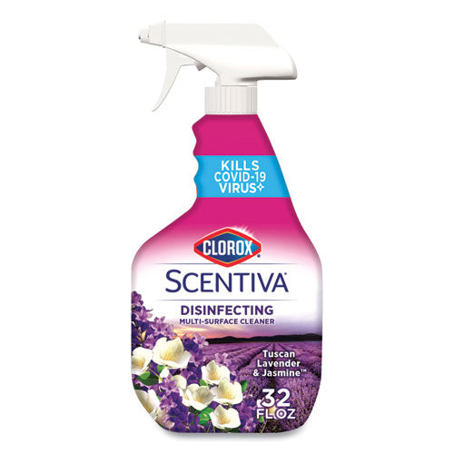 Clorox® Scentiva Multi Surface Cleaner, Tuscan Lavender And Jasmine, 32oz, Spray Bottle freeshipping - TVN Wholesale