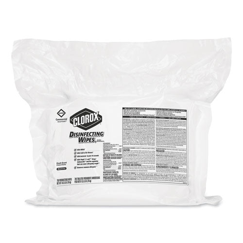 Clorox® Disinfecting Wipes, Fresh Scent, 7 X 8, 700-bag Refill, 2-carton freeshipping - TVN Wholesale