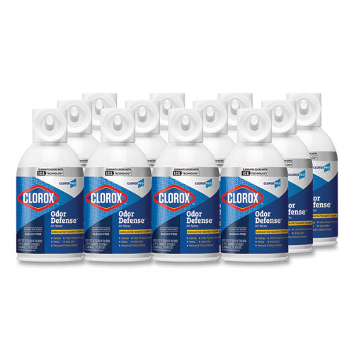 Clorox® Commercial Solutions Odor Defense, Wall Mount Refill, Clean Air, 6 Oz Aerosol Spray, 12-carton freeshipping - TVN Wholesale