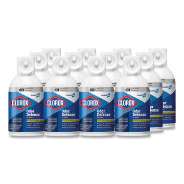 Clorox® Commercial Solutions Odor Defense, Wall Mount Refill, Clean Air, 6 Oz Aerosol Spray, 12-carton freeshipping - TVN Wholesale