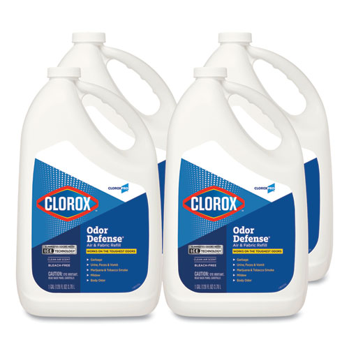 Clorox® Commercial Solutions Odor Defense Air-fabric Spray, Clean Air, 1 Gal Bottle, 4-carton freeshipping - TVN Wholesale