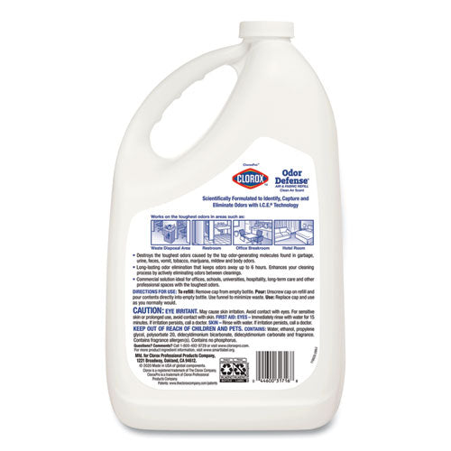 Clorox® Commercial Solutions Odor Defense Air-fabric Spray, Clean Air Scent, 1 Gal Bottle freeshipping - TVN Wholesale