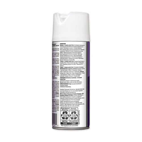 Clorox® 4 In One Disinfectant And Sanitizer, Lavender, 14 Oz Aerosol Spray, 12-carton freeshipping - TVN Wholesale