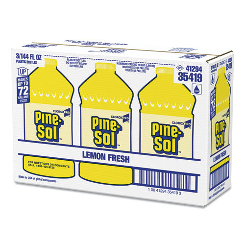 Pine-Sol® All Purpose Cleaner, Lemon Fresh, 144 Oz Bottle, 3-carton freeshipping - TVN Wholesale