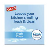 Glad® Forceflexplus Odorshield Tall Kitchen Drawstring Trash Bags, 13 Gal, 0.9 Mil, 24" X 28", White, 204-carton freeshipping - TVN Wholesale