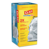 Glad® Forceflexplus Odorshield Tall Kitchen Drawstring Trash Bags, 13 Gal, 0.9 Mil, 24" X 28", White, 204-carton freeshipping - TVN Wholesale