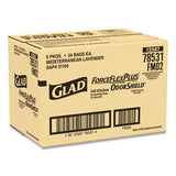 Glad® Forceflexplus Odorshield Tall Kitchen Drawstring Trash Bags, 13 Gal, 0.9 Mil, 24" X 28", White, 204-carton freeshipping - TVN Wholesale