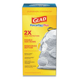 Glad® Forceflexplus Odorshield Tall Kitchen Drawstring Trash Bags, 13 Gal, 0.9 Mil, 24" X 28", White, 204-carton freeshipping - TVN Wholesale