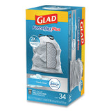 Glad® Forceflexplus Odorshield Tall Kitchen Drawstring Trash Bags, 13 Gal, 0.9 Mil, 24" X 28", White, 204-carton freeshipping - TVN Wholesale