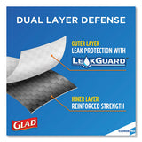Glad® Forceflex Tall Kitchen Drawstring Trash Bags, 13 Gal, 0.72 Mil, 23.75" X 24.88", Gray, 100-box freeshipping - TVN Wholesale
