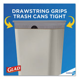 Glad® Forceflex Tall Kitchen Drawstring Trash Bags, 13 Gal, 0.72 Mil, 23.75" X 24.88", Gray, 100-box freeshipping - TVN Wholesale