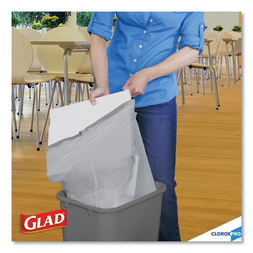 Glad® Forceflex Tall Kitchen Drawstring Trash Bags, 13 Gal, 0.72 Mil, 23.75" X 24.88", Gray, 100-box freeshipping - TVN Wholesale