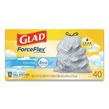 Glad® Odorshield Tall Kitchen Drawstring Bags, 13 Gal, 0.78 Mil, 24" X 27.38", White, 240-carton freeshipping - TVN Wholesale