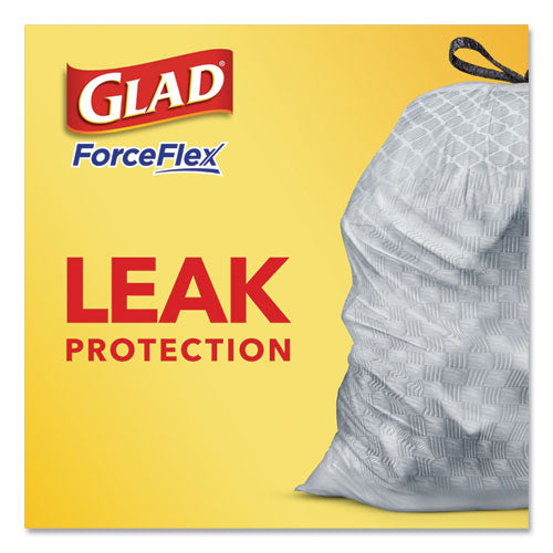 Glad® Odorshield Tall Kitchen Drawstring Bags, 13 Gal, 0.78 Mil, 24" X 27.38", White, 240-carton freeshipping - TVN Wholesale