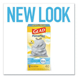 Glad® Odorshield Tall Kitchen Drawstring Bags, 13 Gal, 0.78 Mil, 24" X 27.38", White, 240-carton freeshipping - TVN Wholesale