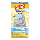 Glad® Odorshield Tall Kitchen Drawstring Bags, 13 Gal, 0.78 Mil, 24" X 27.38", White, 240-carton freeshipping - TVN Wholesale